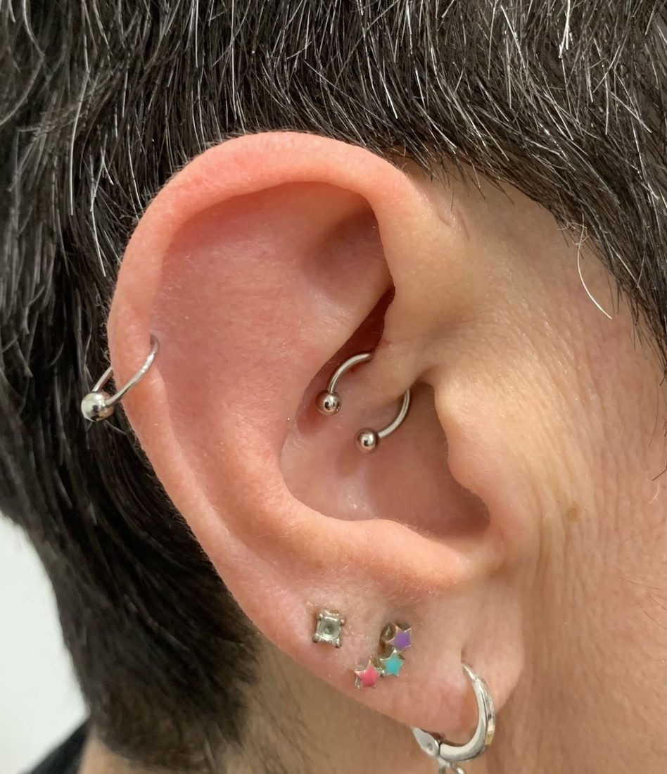Piercings de daith y helix